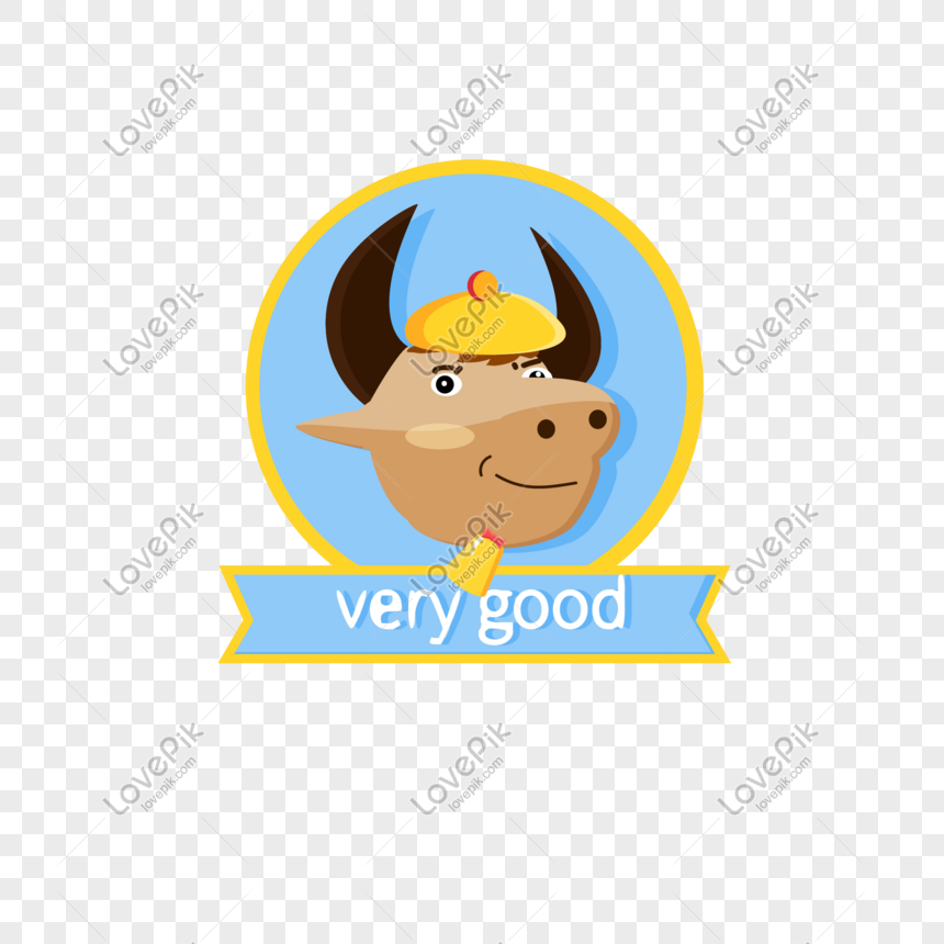 Cow Head Logo Vector