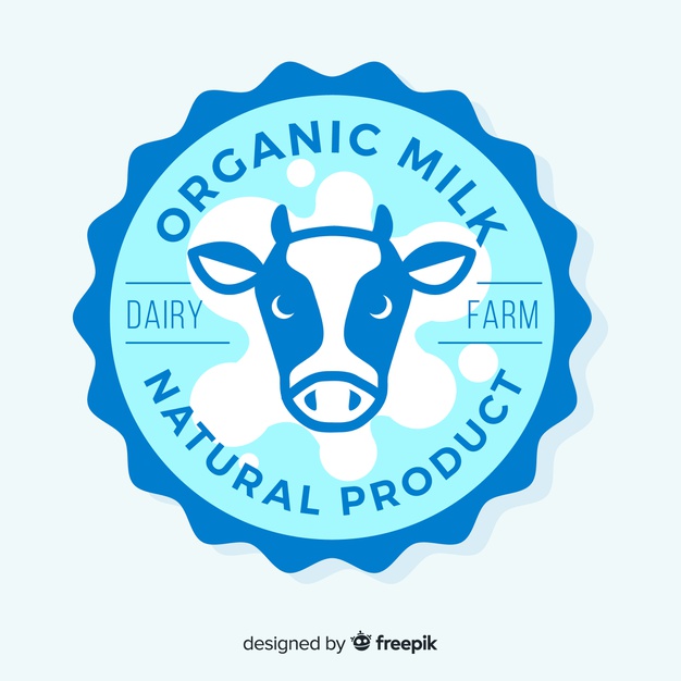 626x626 Flat Cow Head Milk Logo Vector Free Download