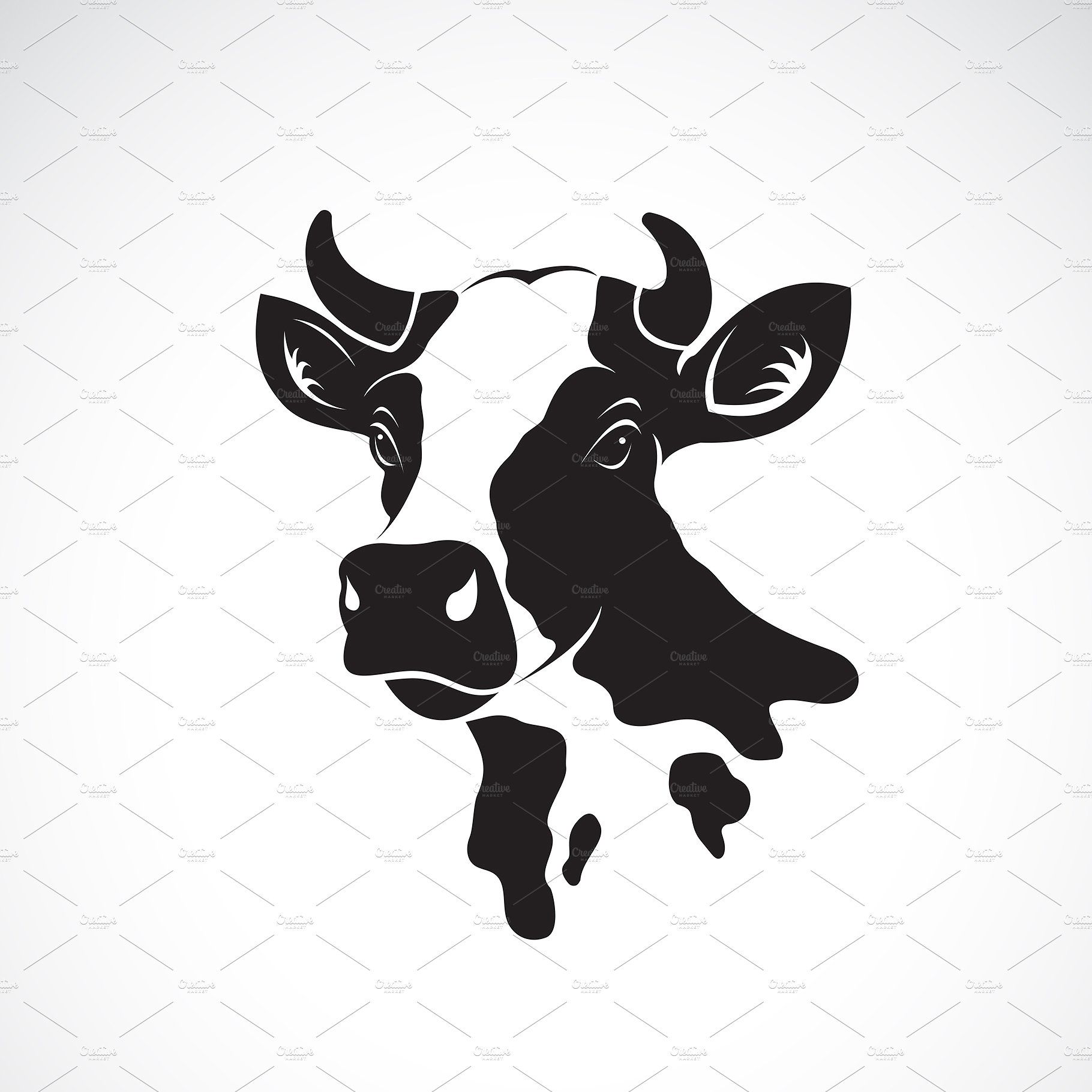 1820x1820 Vector Of Cow Head Design Animal