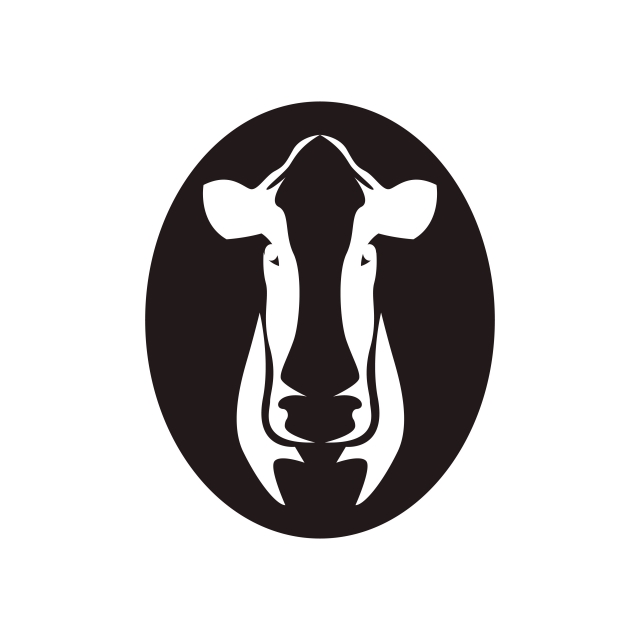 640x640 Cow Head Symbols And Logo Vector Template, Agriculture, Animal
