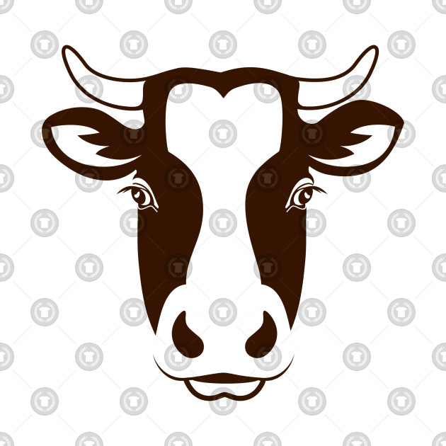 630x630 Cow Head Vector