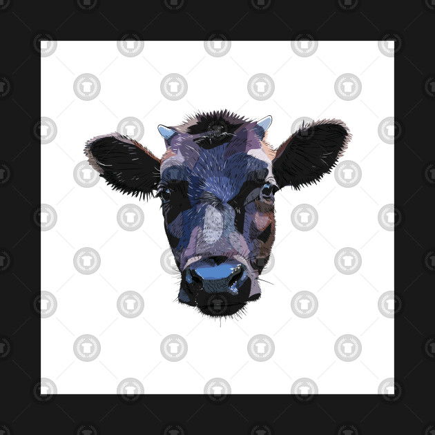 630x630 Cow Head Vector