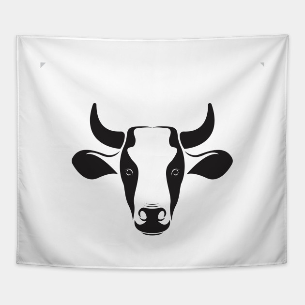 630x630 Cow Head Vector Illustration