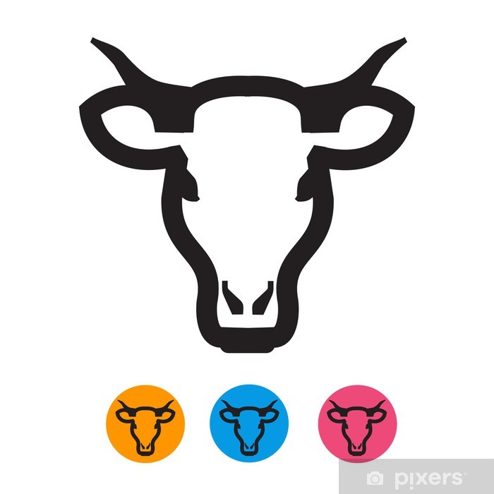 Cow Icon Vector Format Poster 700x700 Cow Icon Vector Format Poster