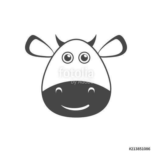 Cute Cow Icon Vector Stock Image And Royalty Free Vector 500x500 Cute Cow Icon Vector Stock Image And Royalty Free Vector