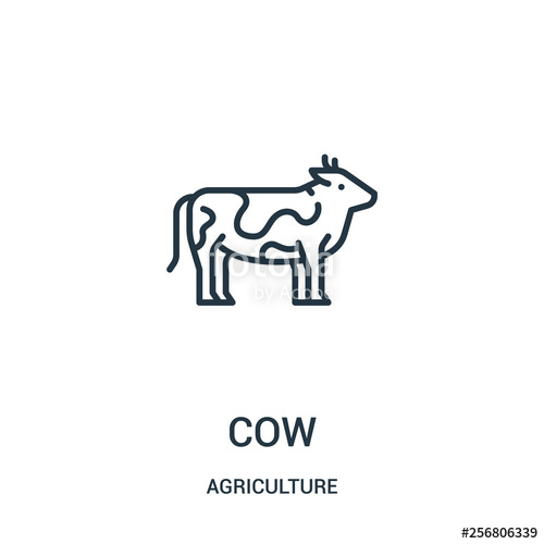 Cow Icon Vector From Agriculture Collection Thin Line Cow Outline 500x500 Cow Icon Vector From Agriculture Collection Thin Line Cow Outline