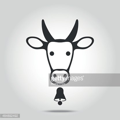 Cow Head Icon Vector Premium Clipart 416x416 Cow Head Icon Vector Premium Clipart