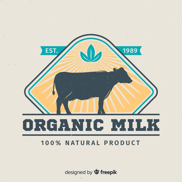 626x626 Cow Silhouette Milk Logo Vector Free Download