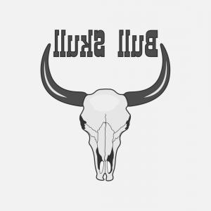 300x300 Black And White Cow Skull Logo Vector Catchsplace