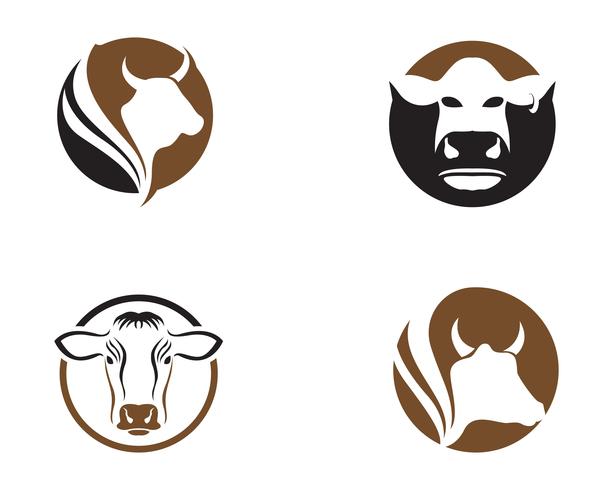 613x490 Cow Logo Template Vector Icon Illustration
