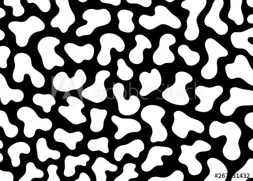 500x357 Cow Skin Pattern Design Simple Wide Cow Pattern Print Vector