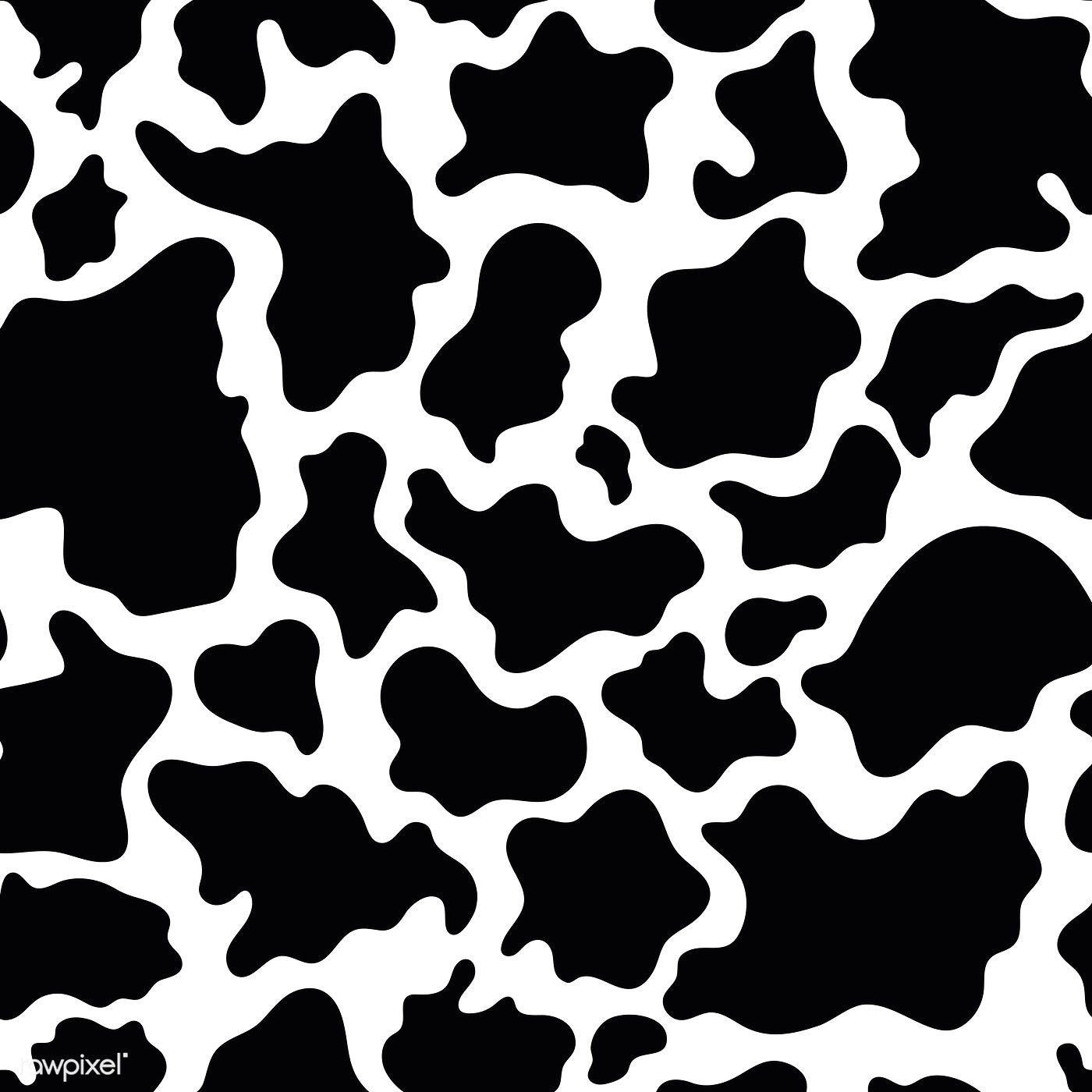 1400x1400 Cow Skin Seamless Pattern Vector Free Image