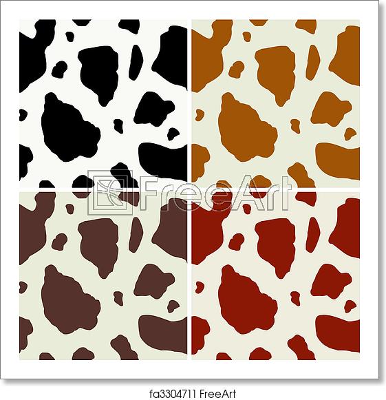 561x581 Free Art Print Of Cow Print Pattern Cow Print Pattern Vector