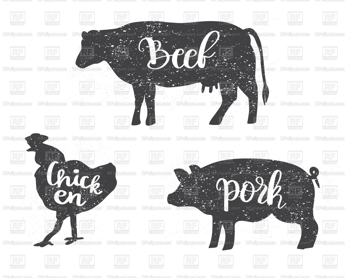 Мясо надпись