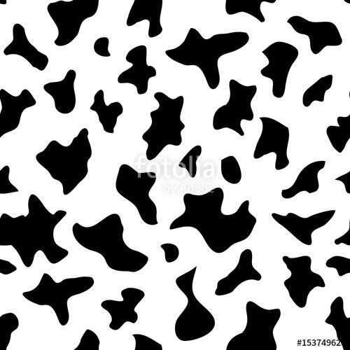 500x500 Cow Seamless Vector Background Cow And Dalmatian Dog