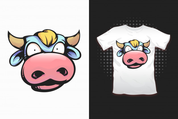 626x417 Cow Print For T Shirt Design Vector Premium Download