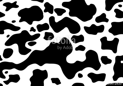 500x349 Cow Spots Pattern Black And White Animal Print, Cow Skin Texture