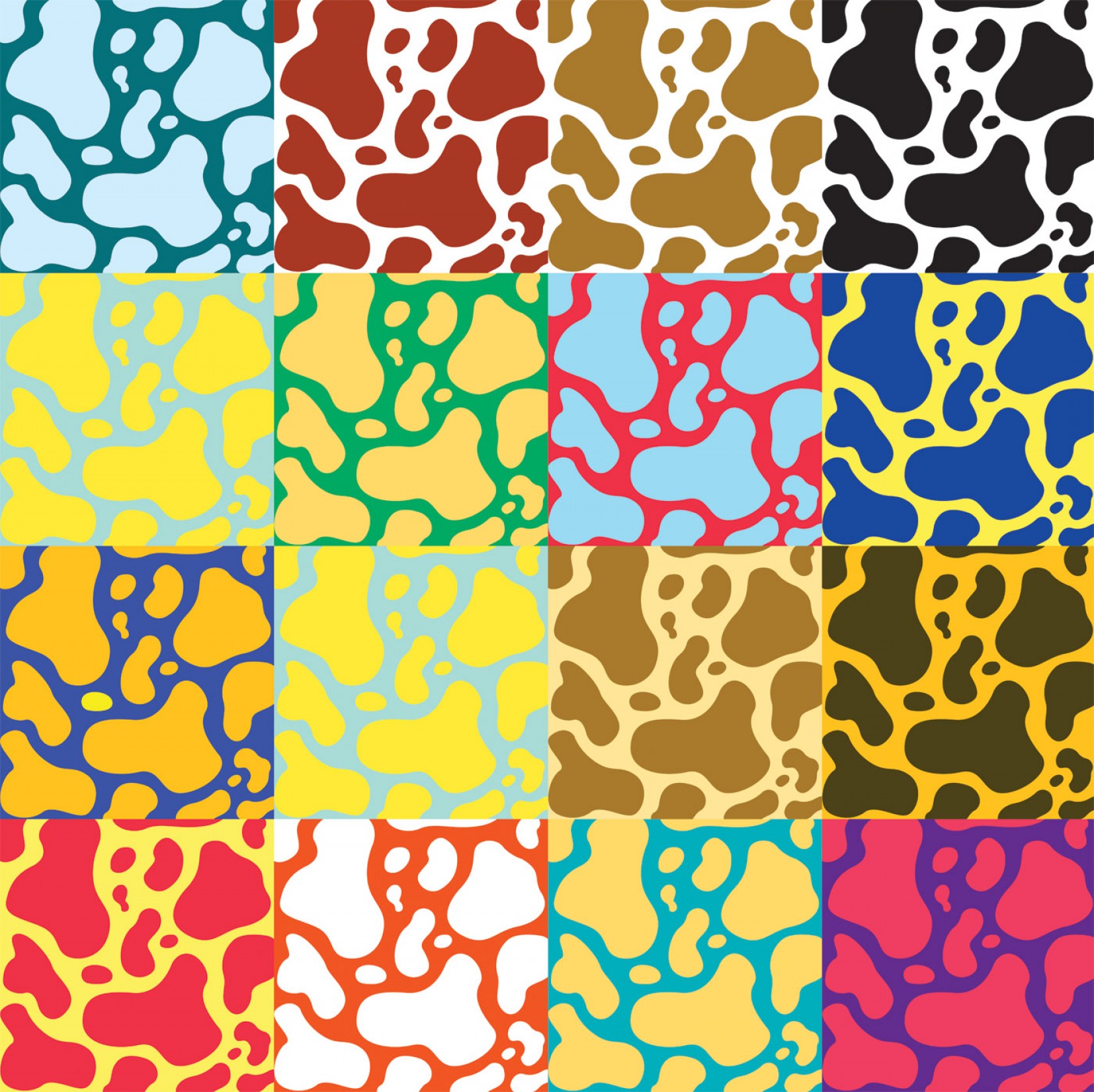 1680x1678 Vector Colorful Cow Art Hoodamathrun