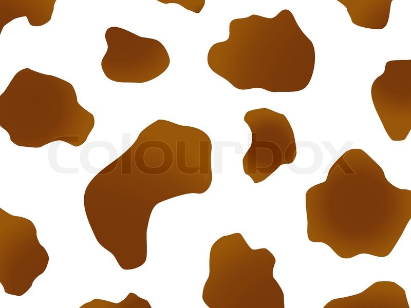 800x600 Vector Brown And White Spotted Cow Stock Vector Colourbox