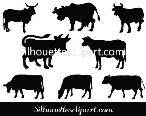 Cow Silhouette Vector Graphics Download Cow Vectors Silhouettes 500x400 Cow Silhouette Vector Graphics Download Cow Vectors Silhouettes