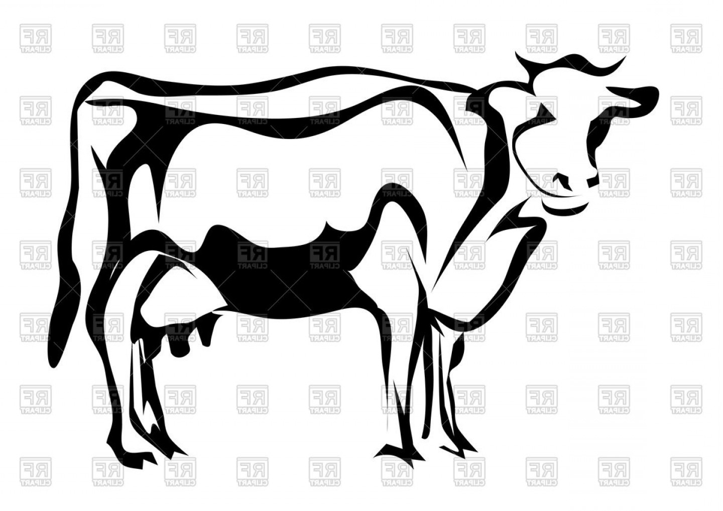 Cute Cow Silhouette Vector Savoyuptown 1440x1018 Cute Cow Silhouette Vector Savoyuptown