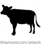 Download Cow Silhouette 140x148 Download Cow Silhouette
