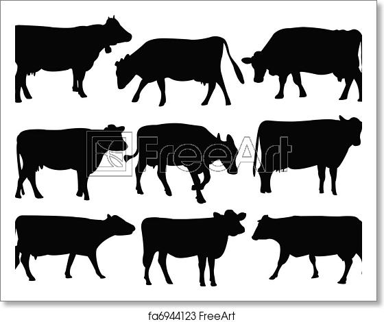 Free Art Print Of Cow Silhouette Cow Silhouette Collection 560x470 Free Art Print Of Cow Silhouette Cow Silhouette Collection