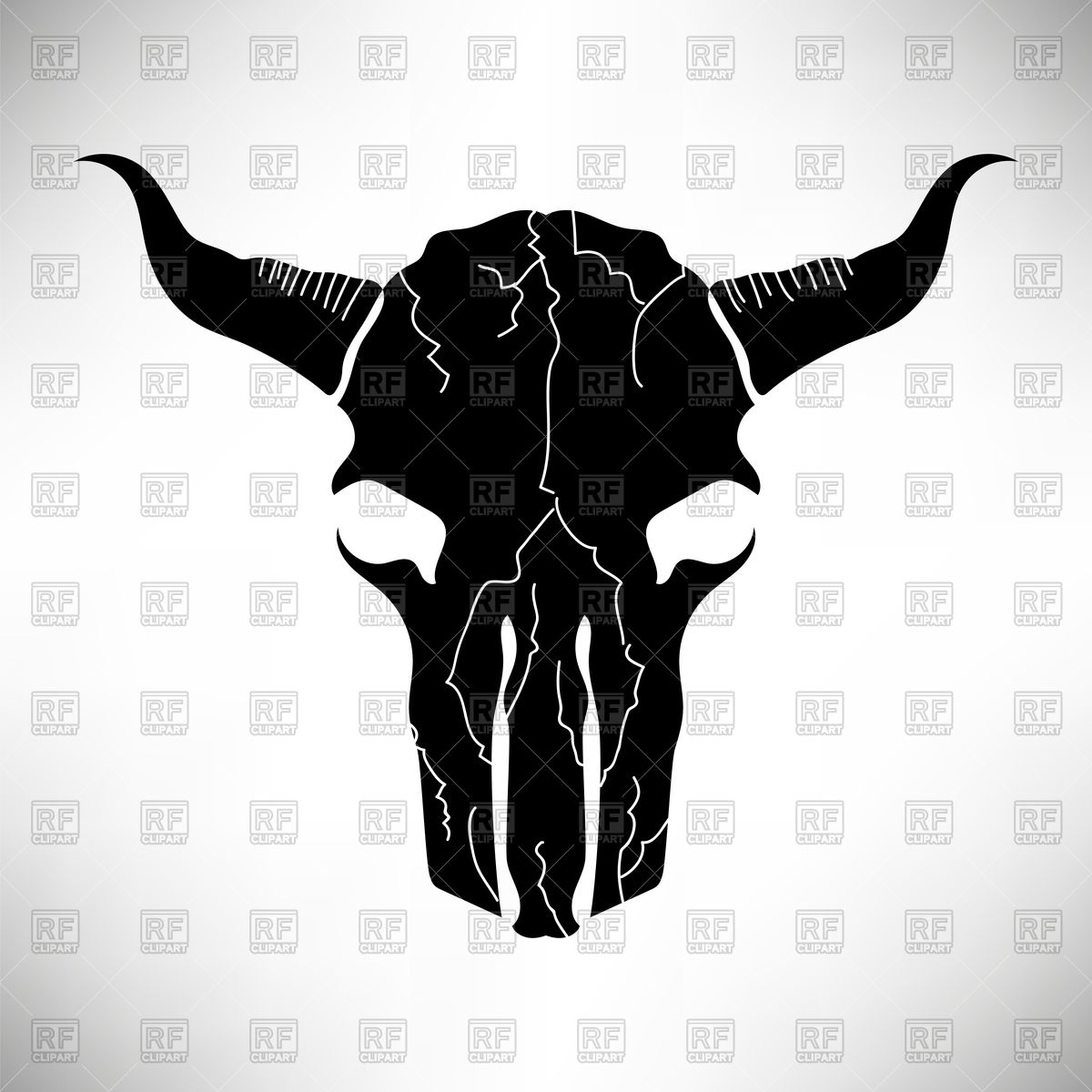 1200x1200 Bull Skull Silhouette Vector Image Of Silhouettes, Outlines