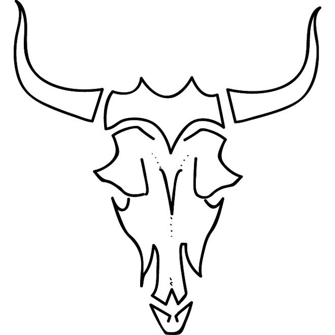 660x660 Cow Skull Free Vector