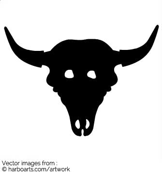 335x355 Download Cow Skull With Horns