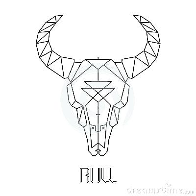 400x400 Cow Skull With Flowers Vector