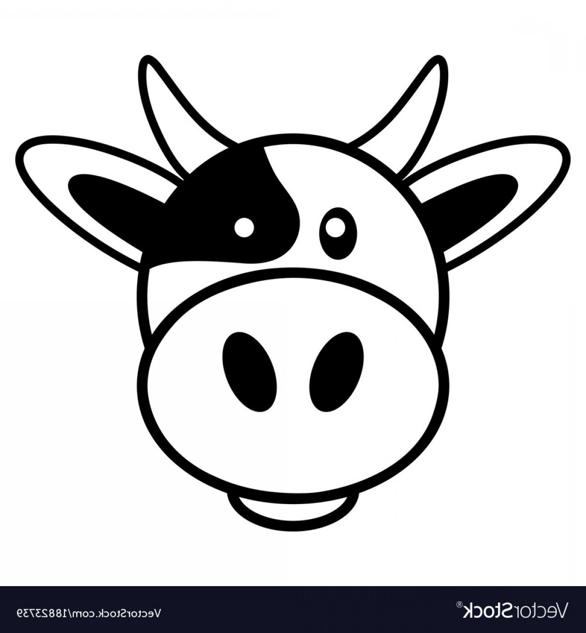 1200x1296 Cute Cow Vector Face Hoodamathrun