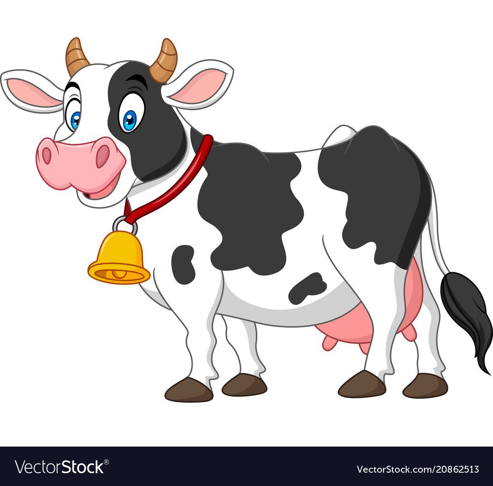 1000x986 Animals Cow Cartoon Drawing, Cow Vector, Happy Cow