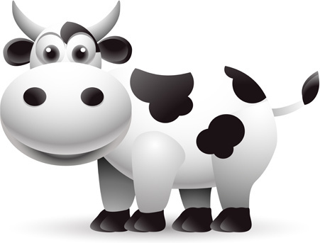 451x343 Cow Free Vector Download