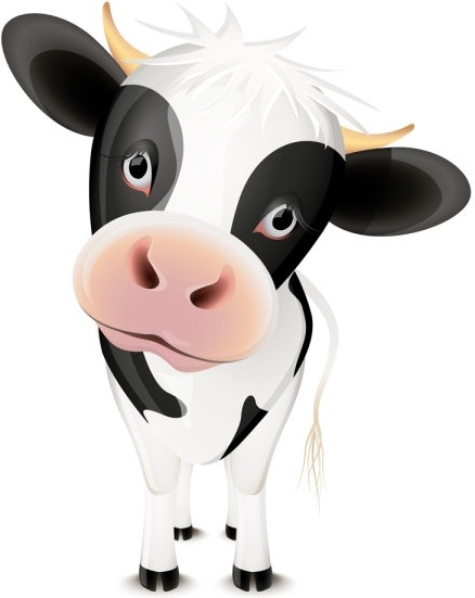 438x551 Cartoon Cow Free Cartoonw Vector Free Download