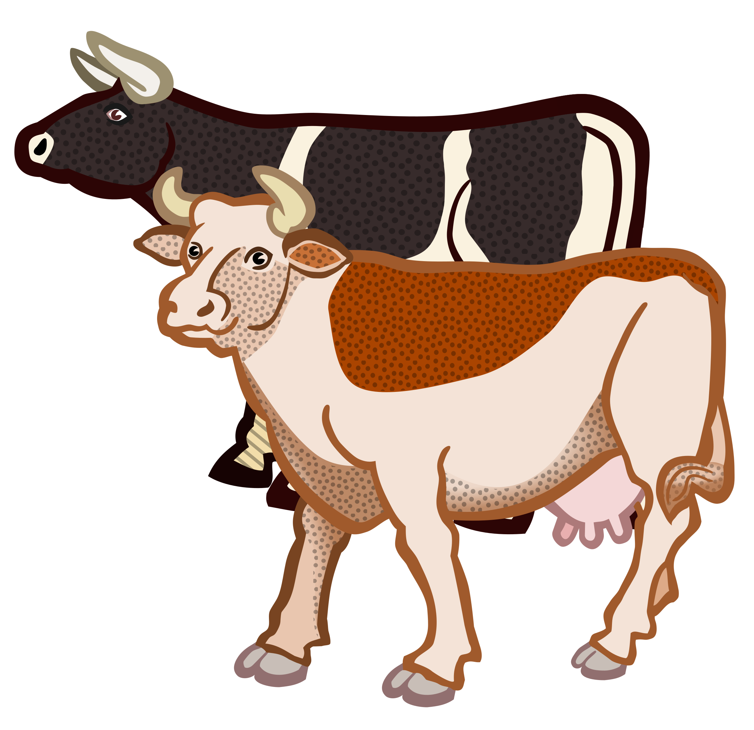 2400x2323 Cow Vector Png Images