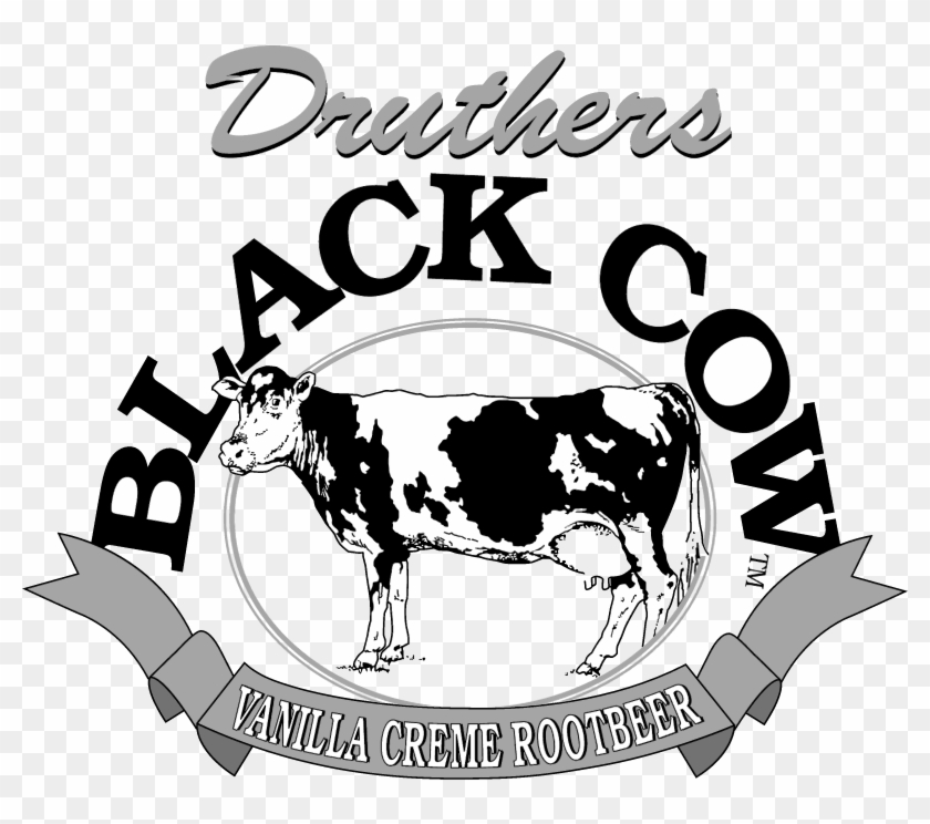 840x744 Druthers Black Cow Vector