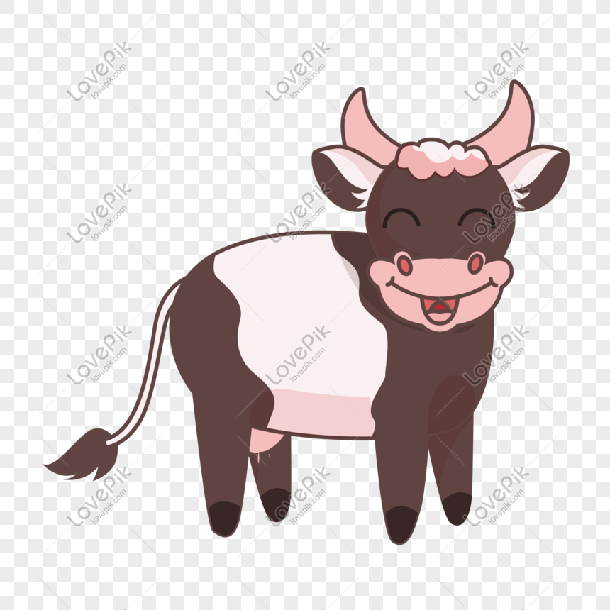 860x860 Happy Cow Vector Material Png Image Picture Free Download