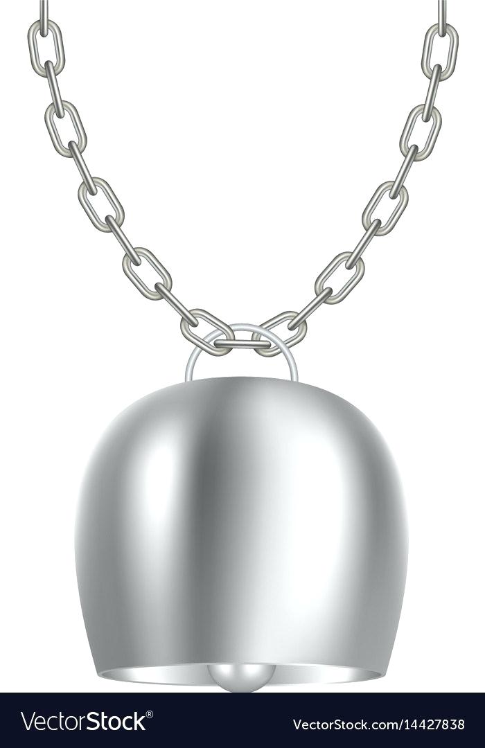 700x1080 Cowbell Hanging On Silver Chain Vector Image Picture Screwfix