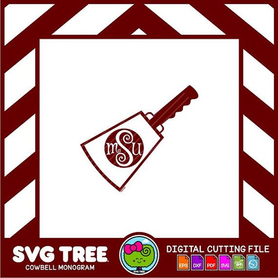 570x570 Bulldogs Cowbell College Monogram Mississippi