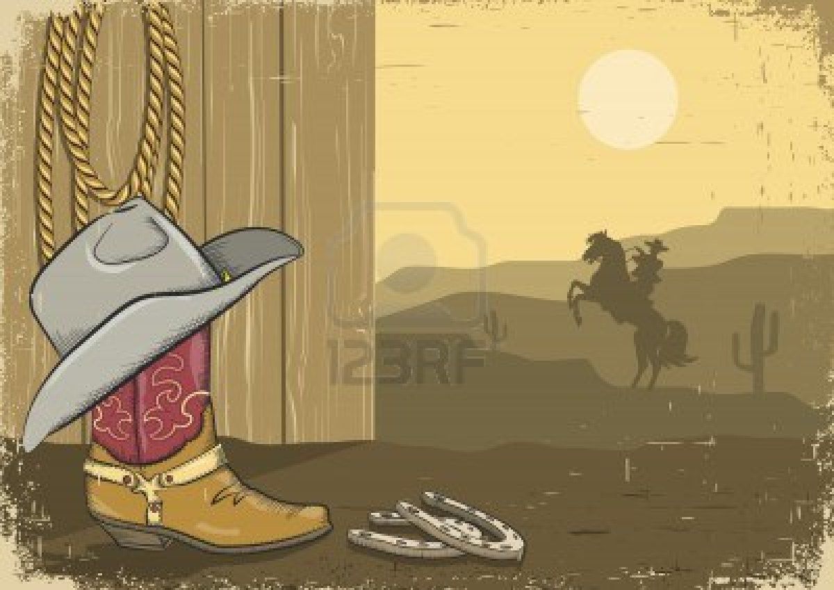 Cowboy Background Vector at Vectorified.com | Collection of Cowboy ...