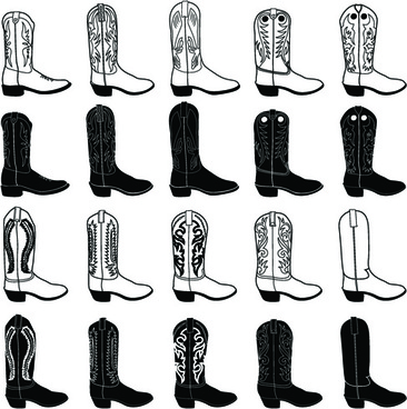 366x368 Free Cowboy Boots Vector Free Vector Download