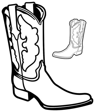 381x450 Vector Cowboy Boot Royalty Free Vector Graphics