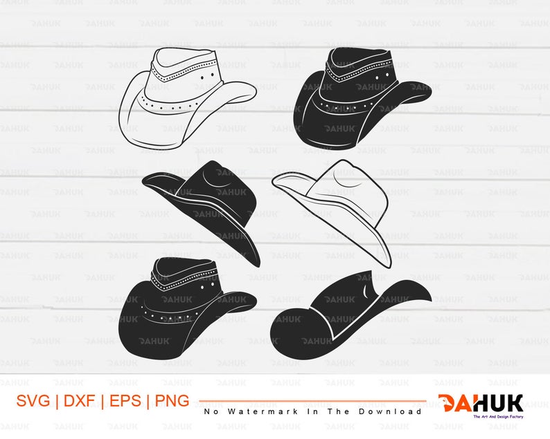 794x635 Cowboy Hat Cowboy Hat Vector Bundle Cowboy Hat Etsy