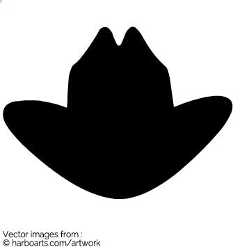 335x355 Download Cowboy Hat Silhouette
