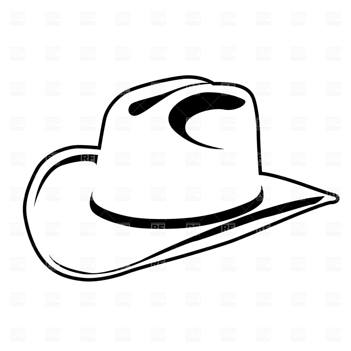 1200x1200 Simple Cowboy Hat Vector Image Of Beauty, Fashion Prague