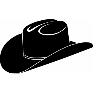 320x320 Cowboy Hat Vector Clip Art