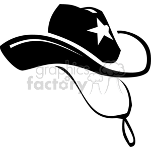 300x300 Black And White Old Western Sheriff Hat Clipart Royalty Free Gif