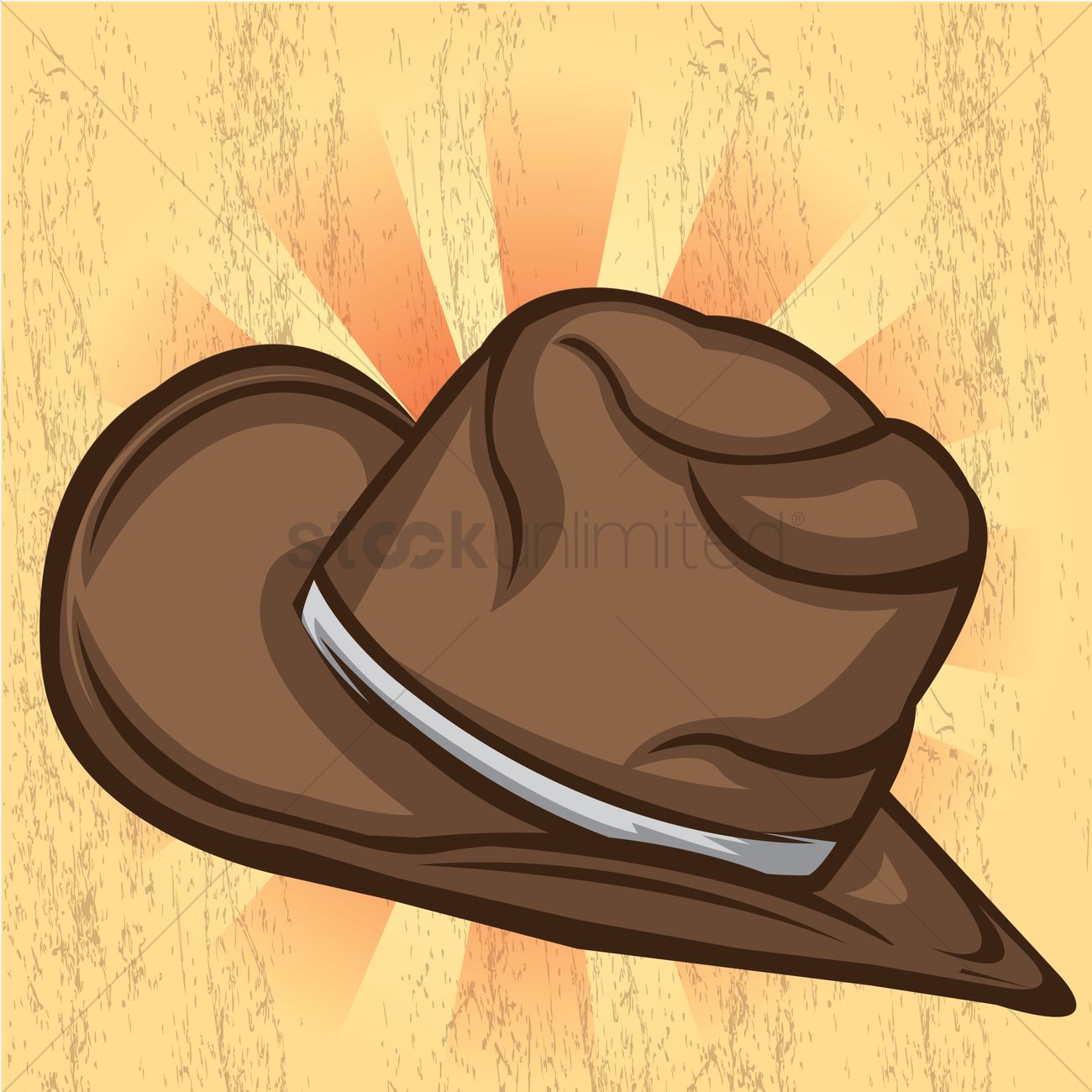 1300x1300 Free Cowboy Hat Vector Image