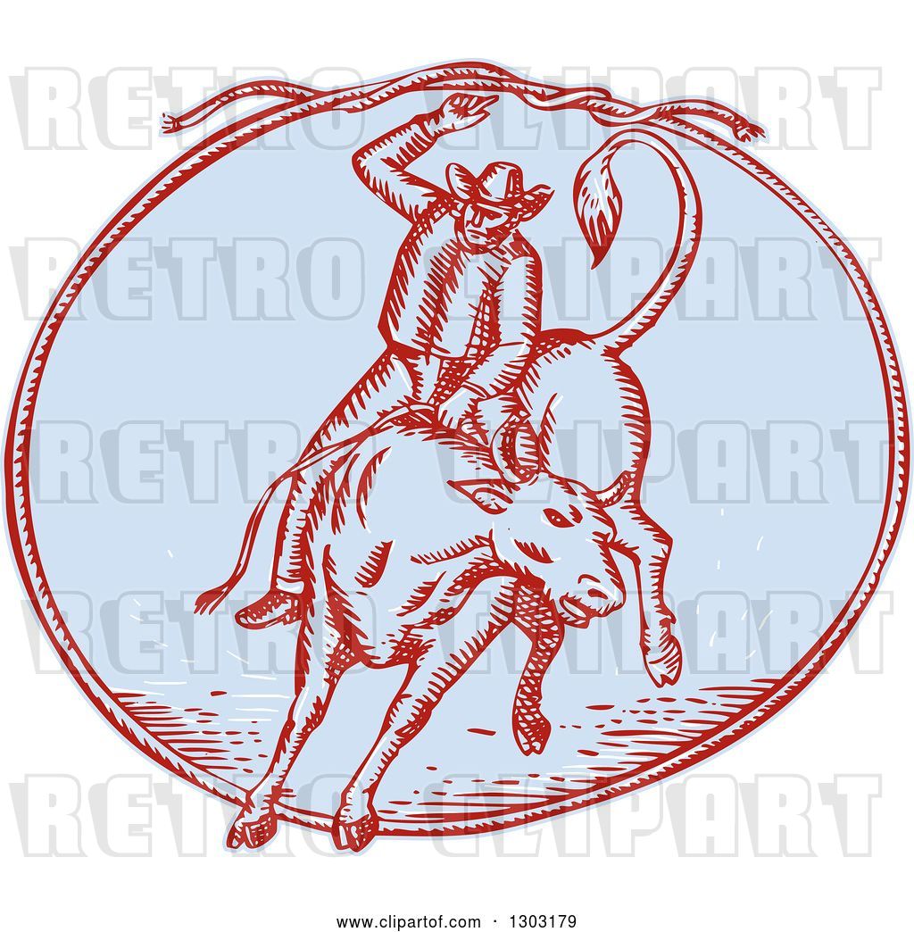 1024x1044 Vector Clip Art Of Retro Sketched Or Engraved Rodeo Cowboy